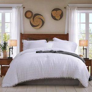 Full Size White Comforter Set